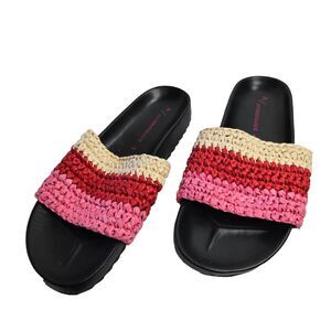 Anthropologie Amira Slides Woven Womens 7